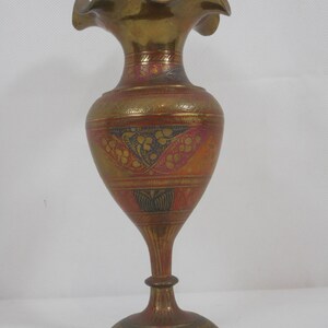A Beautiful Vintage French Solid Brass Vase / ornament