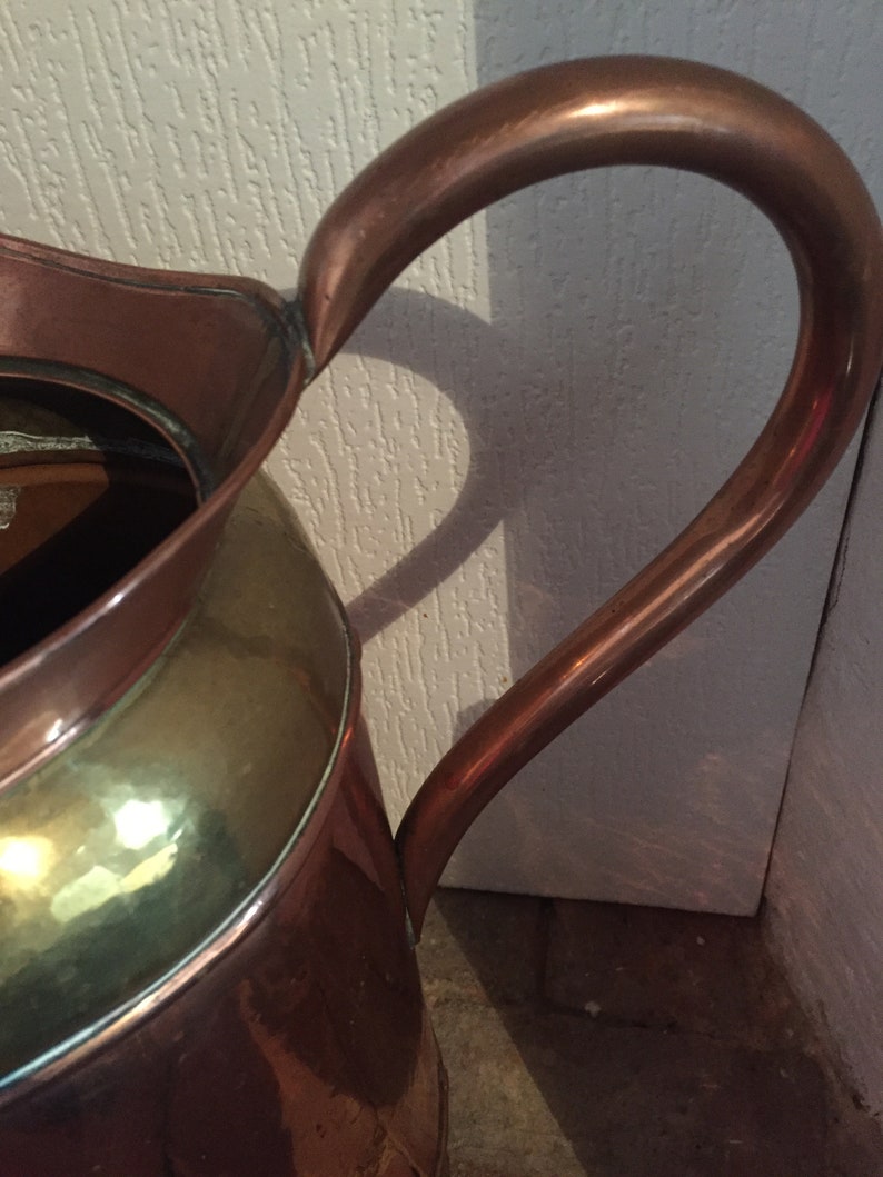 Signed by the Maker A Gorgeous Vintage Solid CopperBrass Coal ScuttleUmbrella Stand Made in France