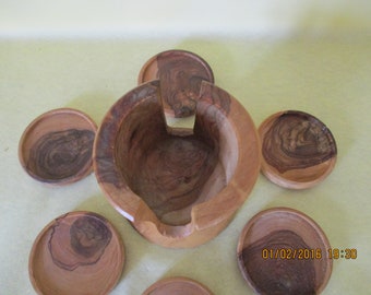 フランスアンティーク木製コースター風景画 6種6枚セット パリ フランス お土産 風景画 コースター 6枚セット 可愛い インテリア