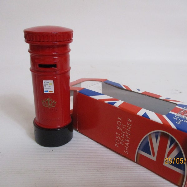 A Grogeous Vintage Metal British Post-Box/Postal-Box, in Presentation Box