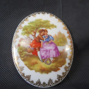 A Stunning Vintage French Limoges porcelain Plaque/Picture/Wall-Hanging,