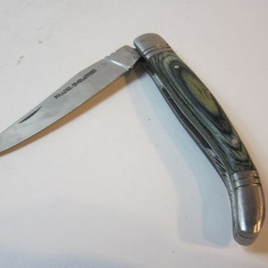 Un vintage de acero y madera Pradel Evolution bolsillo / Sporting / al aire libre / cuchillo de pesca, hecho en Francia