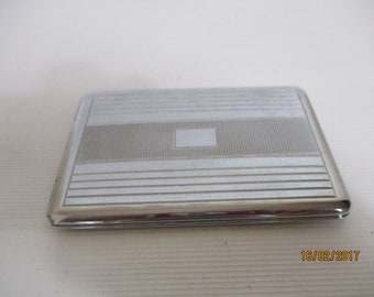 A Gorgeous Vintage Cigarette Case made from Stainless Steell and Made in France