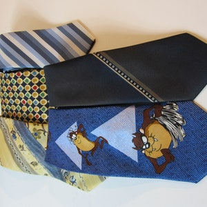 A Fabulous Set of Five Various Vintage Silk Ties, from Various Countries
