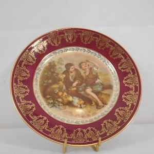A Charming Vintage French Limoges porcelain Plate, Stamped