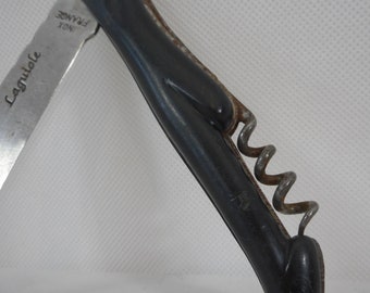 ポケットナイフ【フランスヴィンテージ】 素敵なヴィンテージ ラギオール スチール ポケット/ハンティング