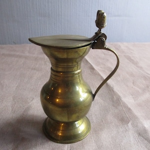 A Superb Vintage Solid Brass Tankard/ Pitcher/Jug/Wine Pitcher/Water Pitcher, Made in France