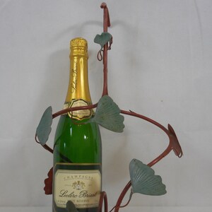 A Beautiful Vintage French Metal  Wine / Bottle Holder / Wine Rack / Wine Basket