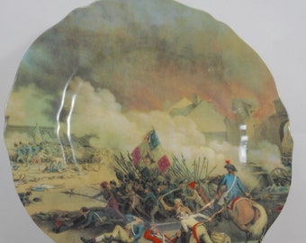 魅力的なヴィンテージのフランス製リモージュ磁器プレート、刻印入り