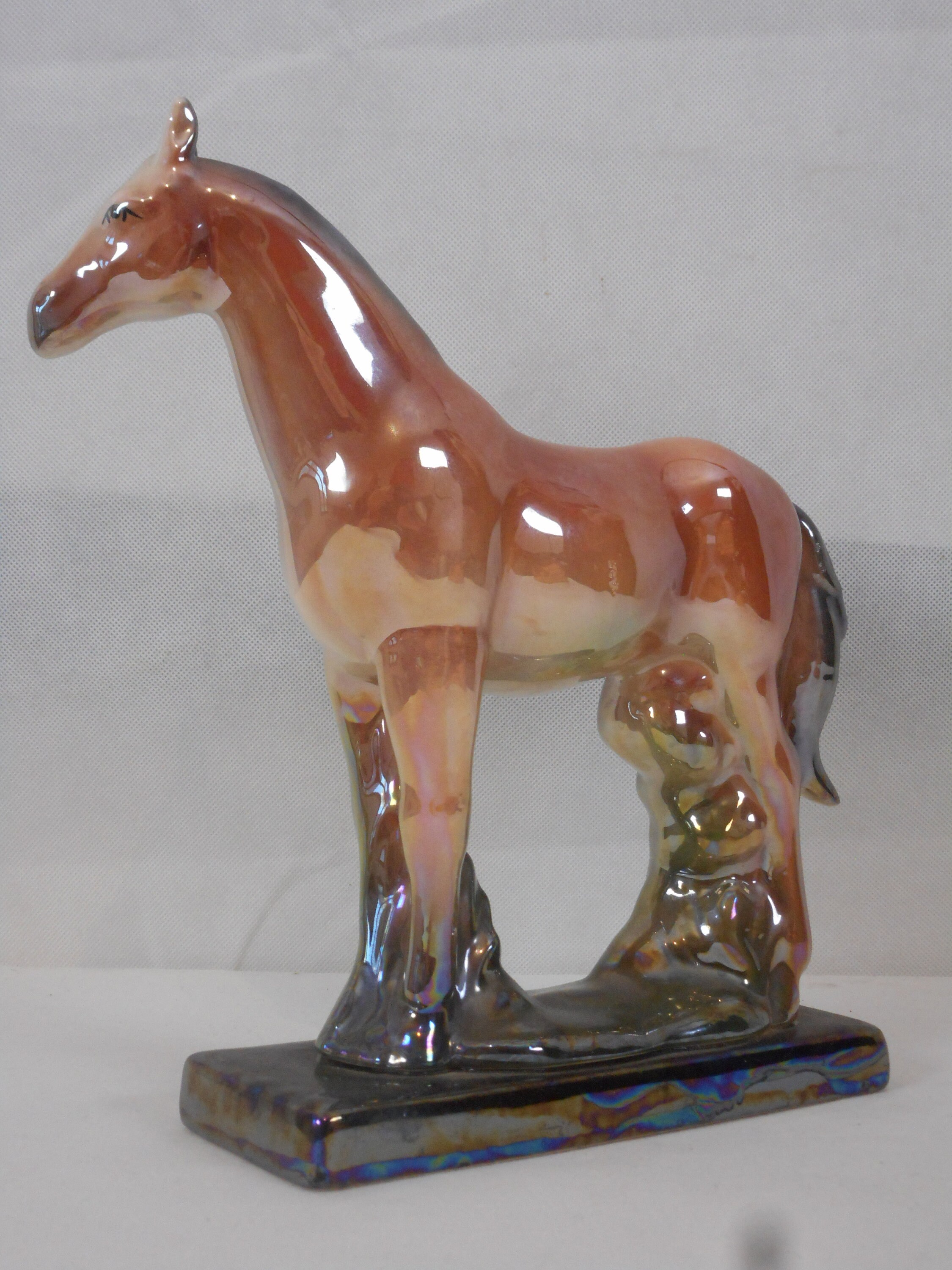 A Lovely Vintage French Glazed ceramic Horse Figurine / Etsy