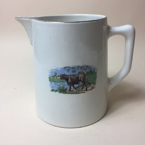 A Beautiful Vintage Limoges Porcelain Decorated Milk/Cream Jug, Made in France