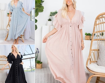 Habillez-vous pour une séance photo | Robe longue | Robe de plage | Robe bohème | Robe bohème | Robe grande taille | Robe longue | Robe d'été