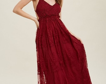 Boho Dress, Lace Wedding Guest Dress, Photoshoot Dress, Maxi Dress, Lace Long Dress, Bohemian Dresses, Summer Beach Dress