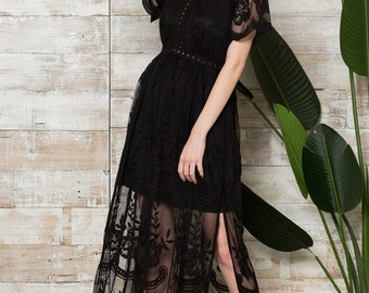black lace western dress Black Dresses 12th Tribe