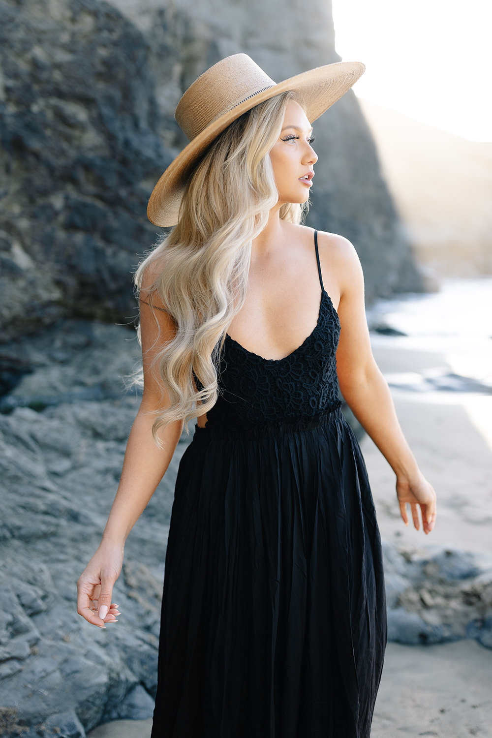 Dress Casual Flowy Black Boho Dresses Black Maxi Dress Beach Wedding Dress Boho Dress Open Back Dress Casual Flowy Black Boho Dresses Black Maxi Dress Beach Wedding Dress Boho Dress Open Back