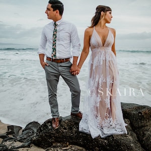Photoshoot Dress | White Maxi Dress | Beach Wedding Dress | Boho Dress | White Dress | White Long Dress For Photo Shoot | Elopement Dress