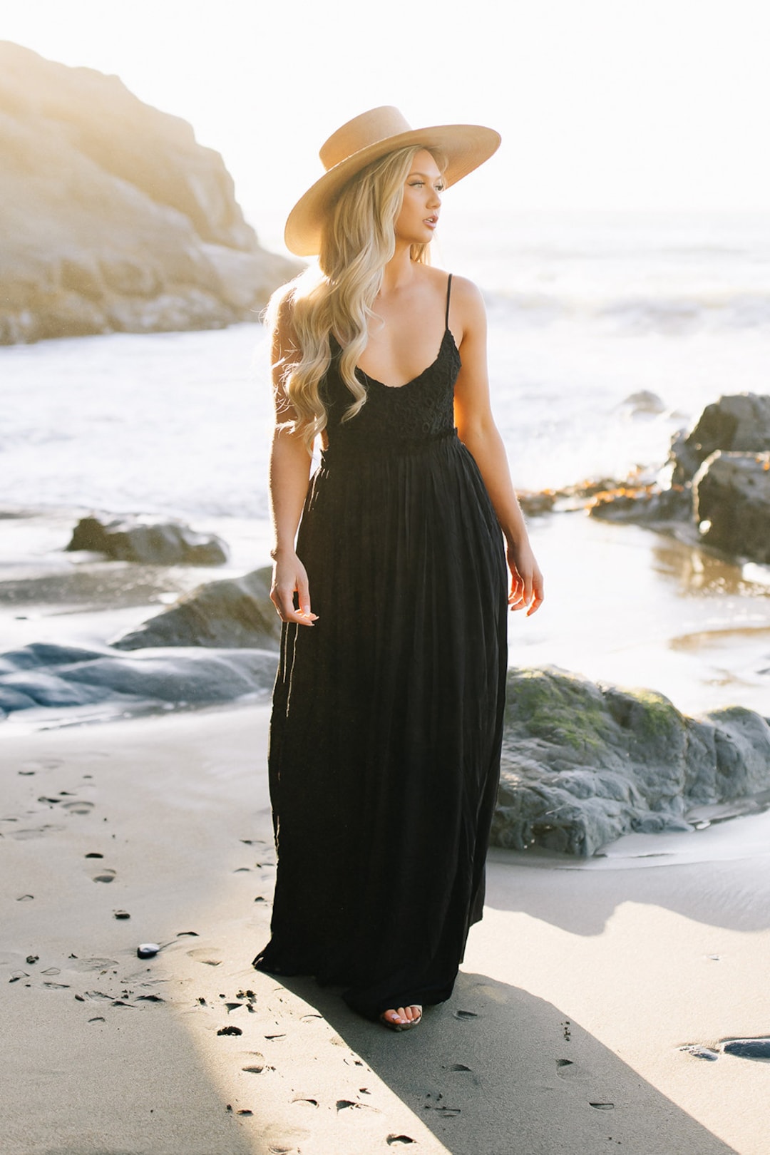 black beach dress