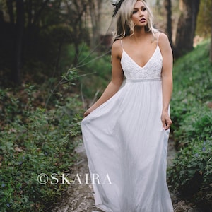 White Maxi Dress | Elopement Dress | Beach Wedding Dress | Boho Dress | Backless Dress | Photoshoot Dress | Summer Maxi Dress