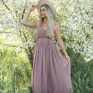 Mocha Dress, Long Dress, Photoshoot Dress, Wedding Guest Dress, Backless Dress, Open Back Dress, Summer Beach Dress