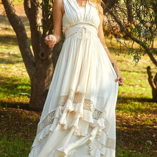 boho maxi dress pinterest Flowy and Fabulous How to Style a Boho Maxi Dress in 2024! Ferbena Fashion Beauty Trend