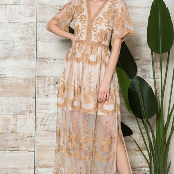 Amary - Boho Lace Dress main image 0