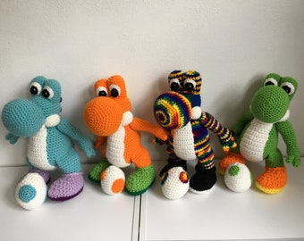 rainbow yoshi plush