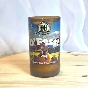 Fall Beer Bottle Candle or Empty Vessel