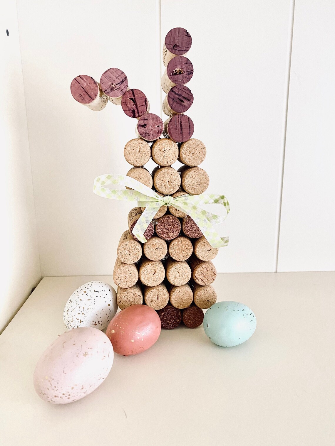 Cork Bunny Easter Bunny Easter Decor Spring Craft | Etsy