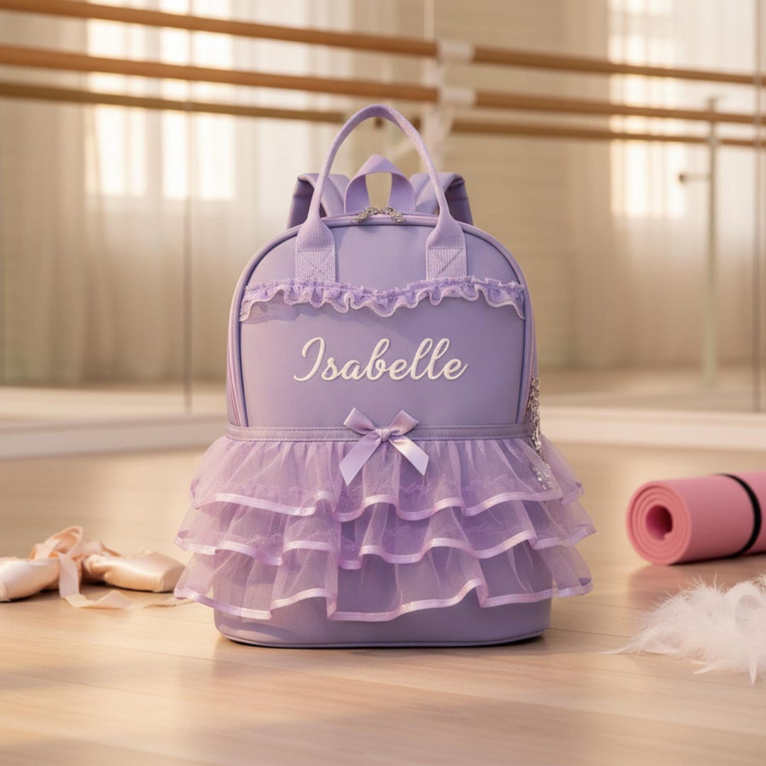 Custom Ballet Backpack for Girls, Personalized Dance Bag, Kids School ...