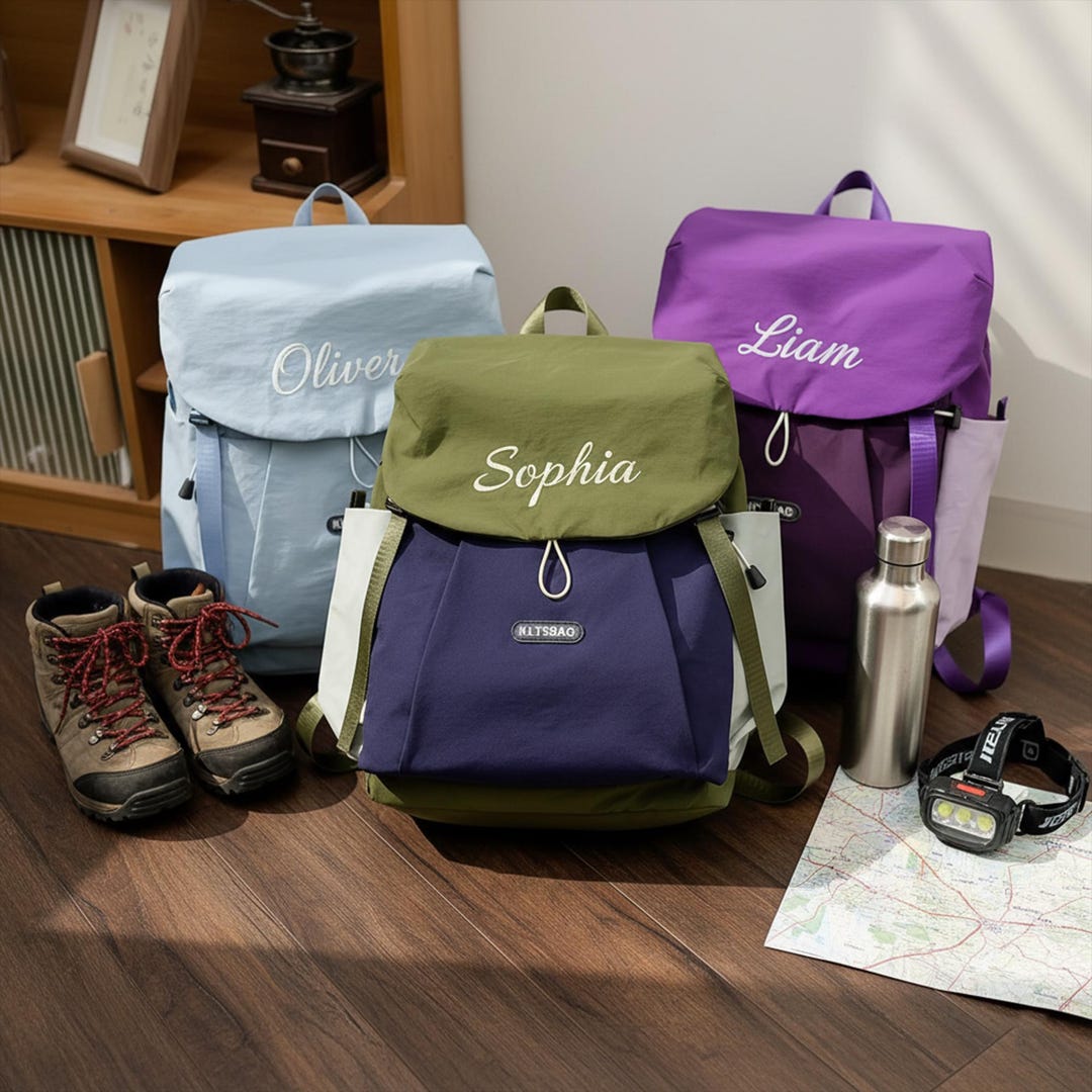 Personalized Hiking Backpack With Name, Custom Outdoor Backpack, Travel ...