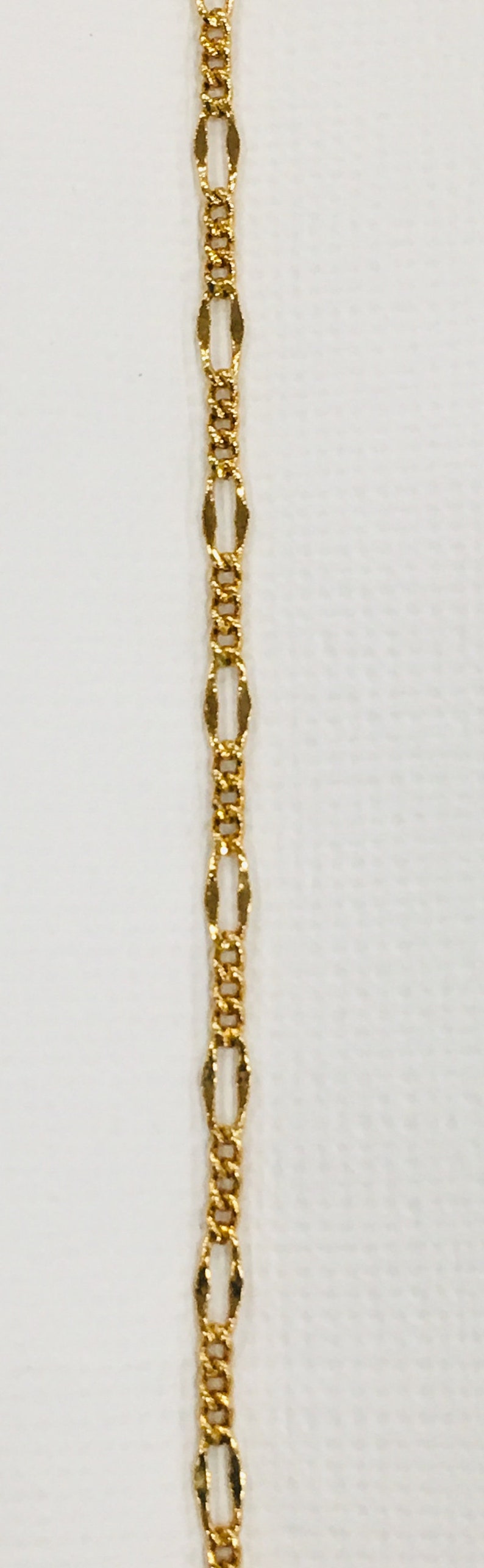 1MM Figaro 18k Gold Filled Chain with Lifetime Warranty