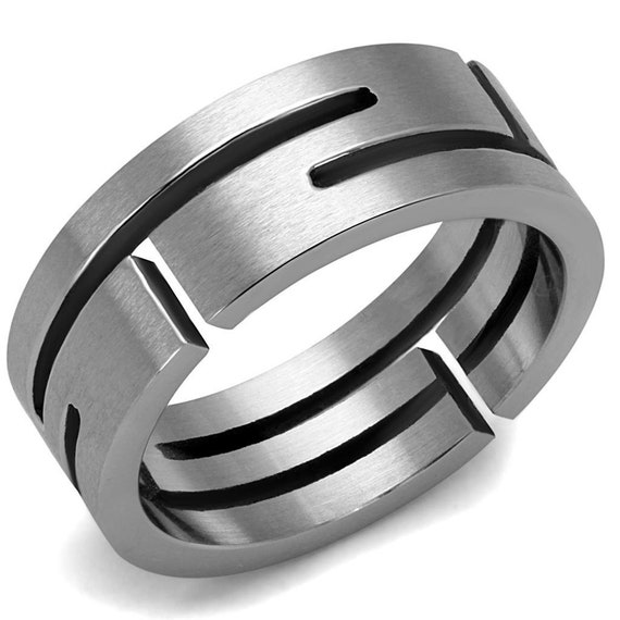 Stainless Steel Ring Wedding Band Mens High Polished Ring (TK2393)