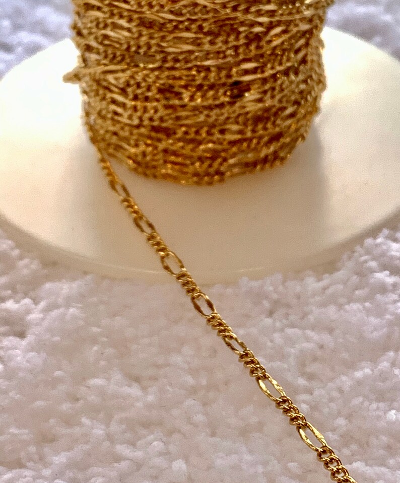 1MM Figaro 18k Gold Filled Chain with Lifetime Warranty