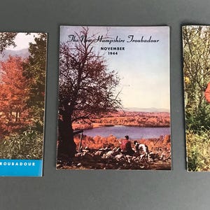 Thanksgiving in NH: Vintage New Hampshire Troubadour 1940s November Set