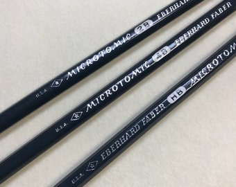 Very Rare Eberhard Faber Microtomic Chisel Point Vintage Drafting