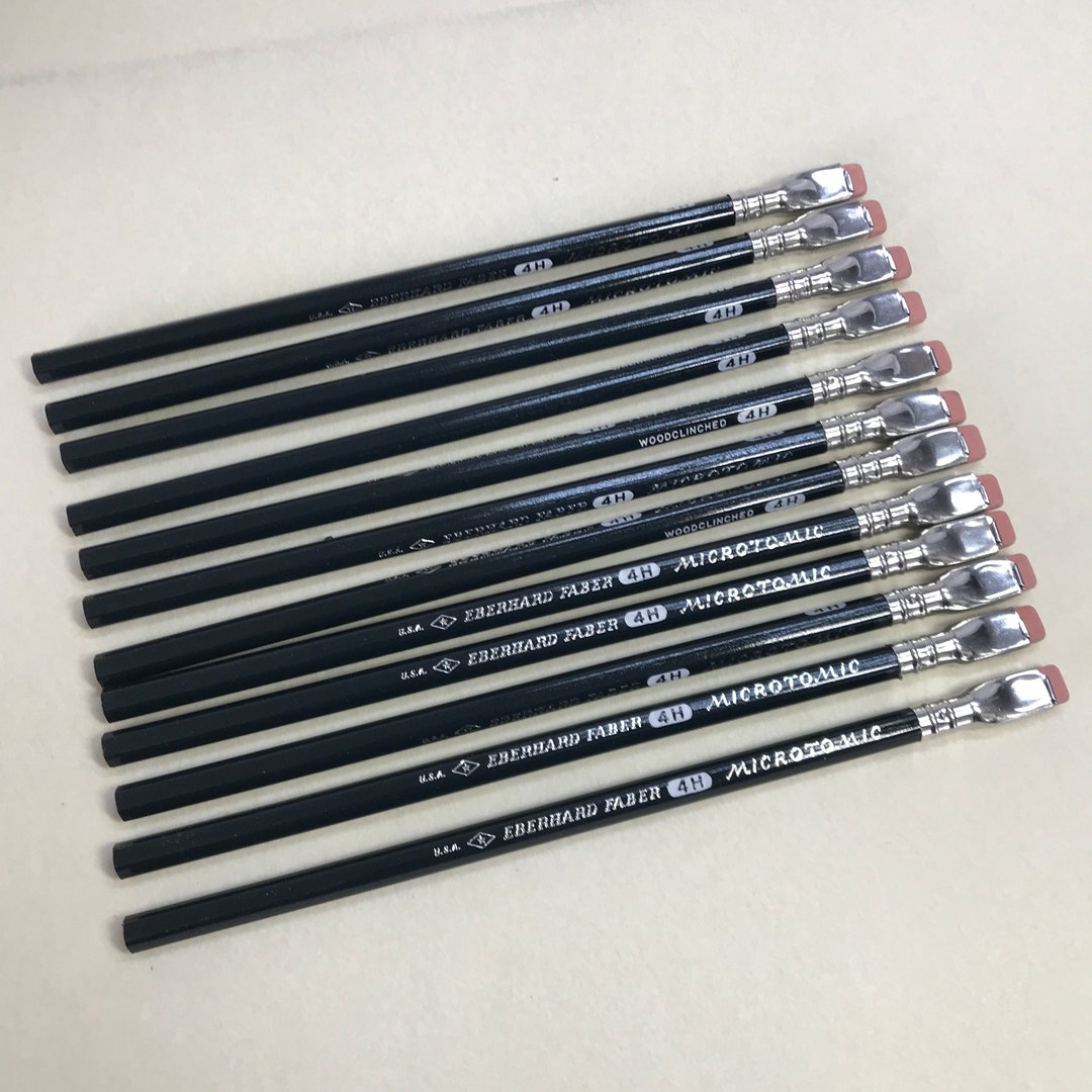 Eberhard Faber Microtomic 603 4H: One Dozen Vintage Pencil