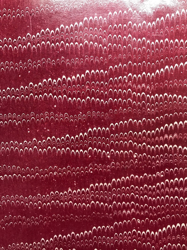 100 Year Old Marbled Paper in Vibrant Colors Vintage Marbled Endpapers