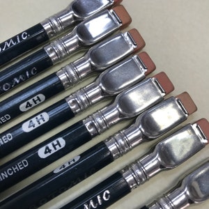 Eberhard Faber Microtomic 603 4H Vintage Single Pencil with Blackwing Style Clamp Eraser