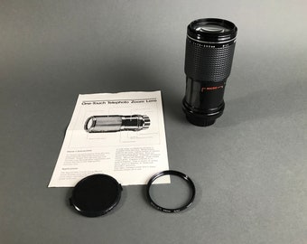 Vintage Rokinon 75-200mm f4 Manual Focus Macro Zoom Lens - Minolta MD mount