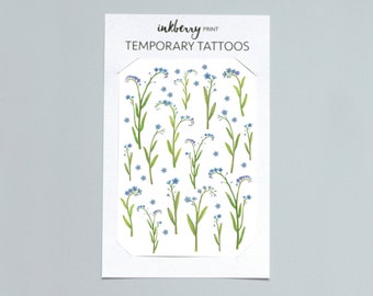 Forget Me Not Tattoo Etsy