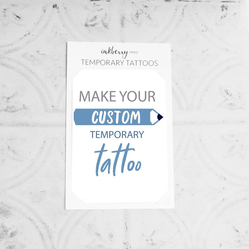 Temporary Tattoo 21 Birthday Party Custom Tattoo Etsy