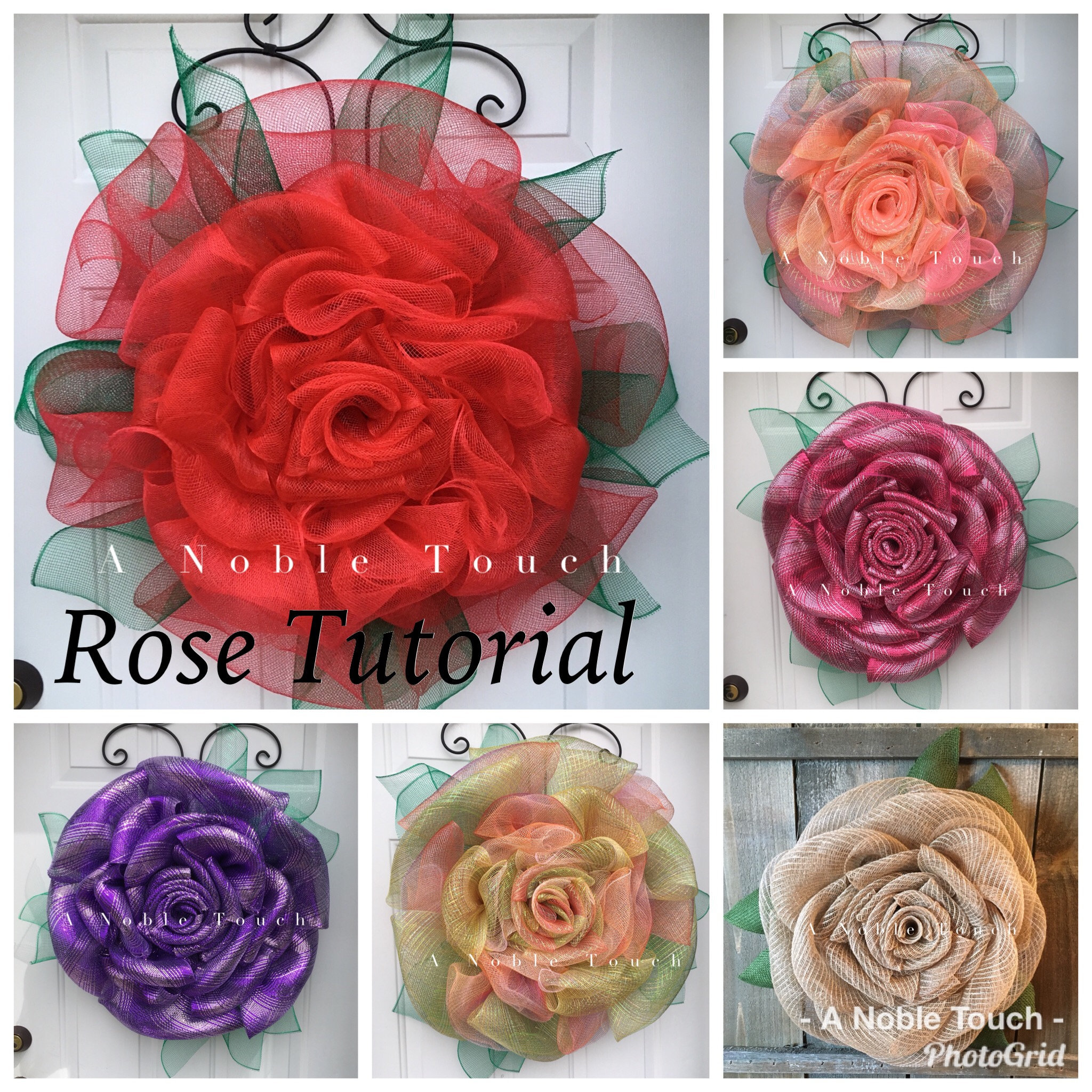 Tutorial for a Rose Flower by A Noble Touch, DIY, Instructional video…
