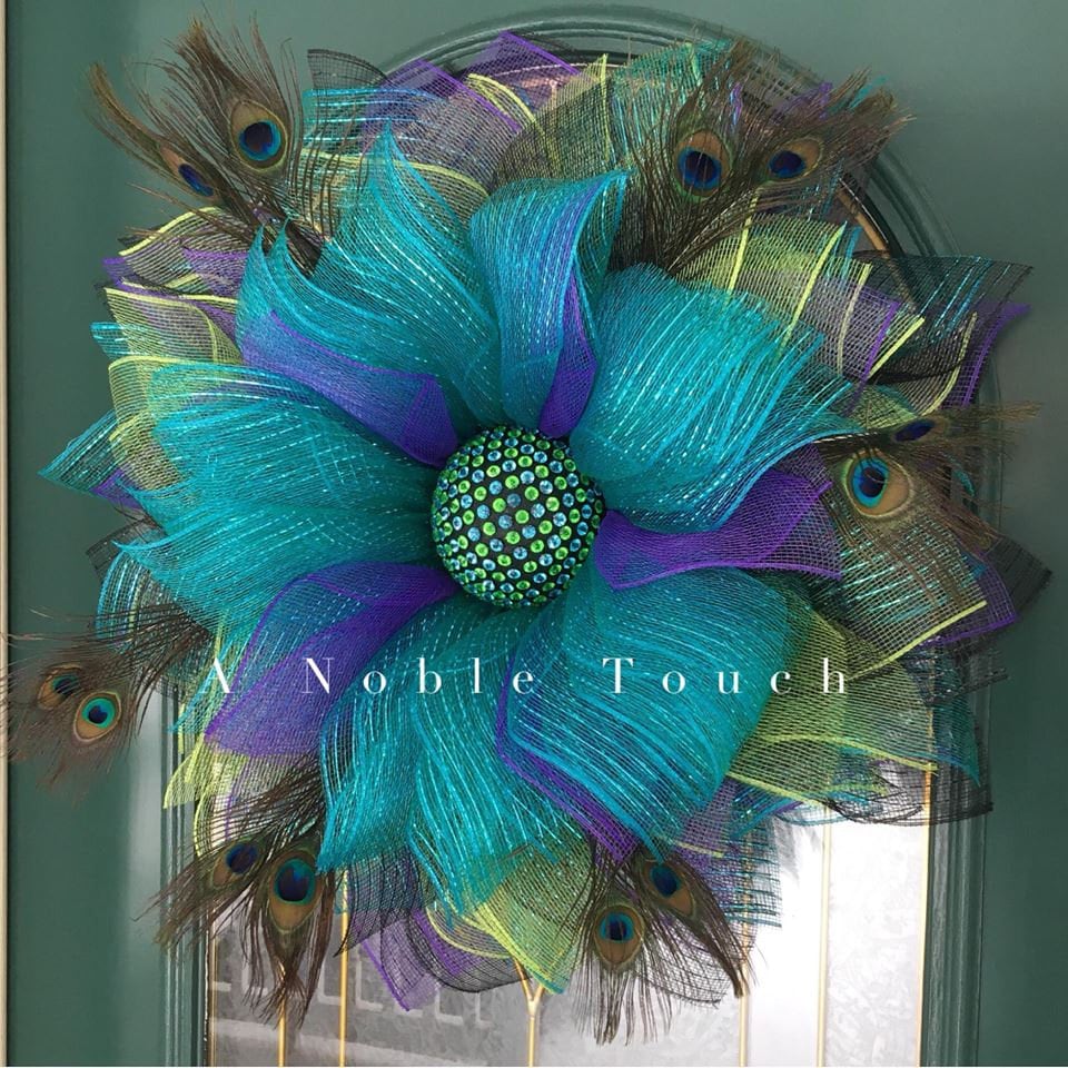 Tutorial for the Peacock Wreath by A Noble Touch, DIY Tutorial, Instr…
