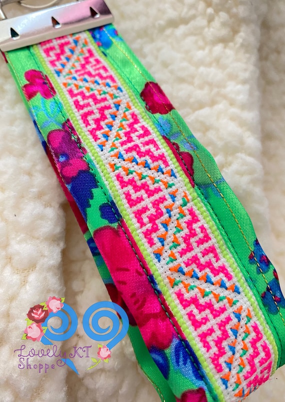 Handmade Hmong Cross-stitch Key Fob - Wristlet Keychain Lanyard - Etsy