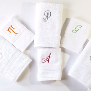 Monogrammed Face Cloths Etsy