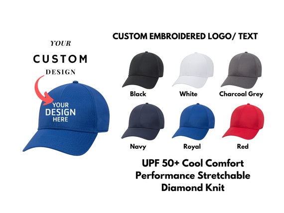 Custom UPF 50 Hat, Embroidered Custom Hat, Logo Hat, Baseball Cap,  Personalized Low Profile, Custom Hat, Monogram Hat, 127519 