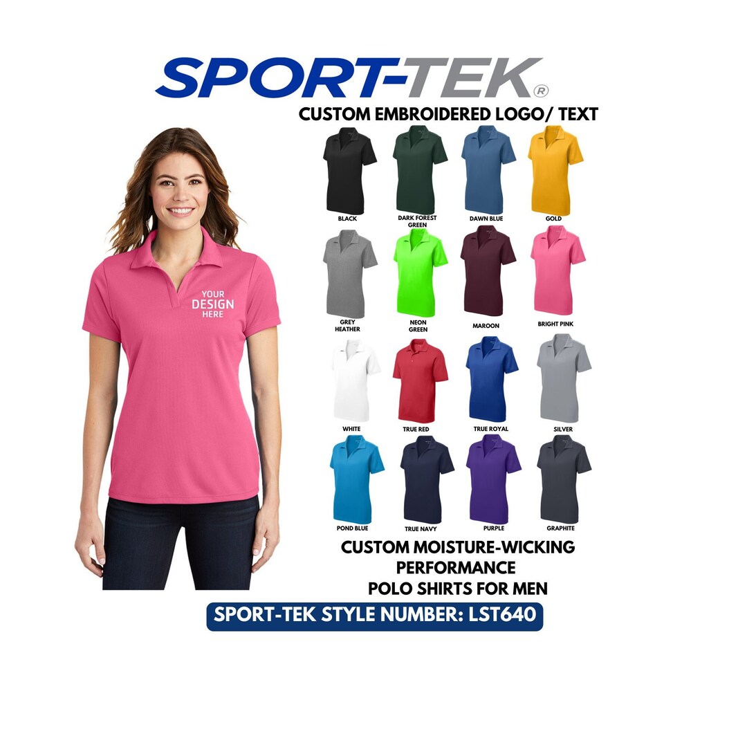 custom moisture wicking polo shirts