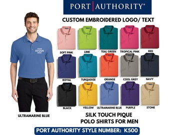 Custom Embroidery Logo, Text Polo T-shirt, Personalized Polo shirt, Custom Polo Shirt, K500