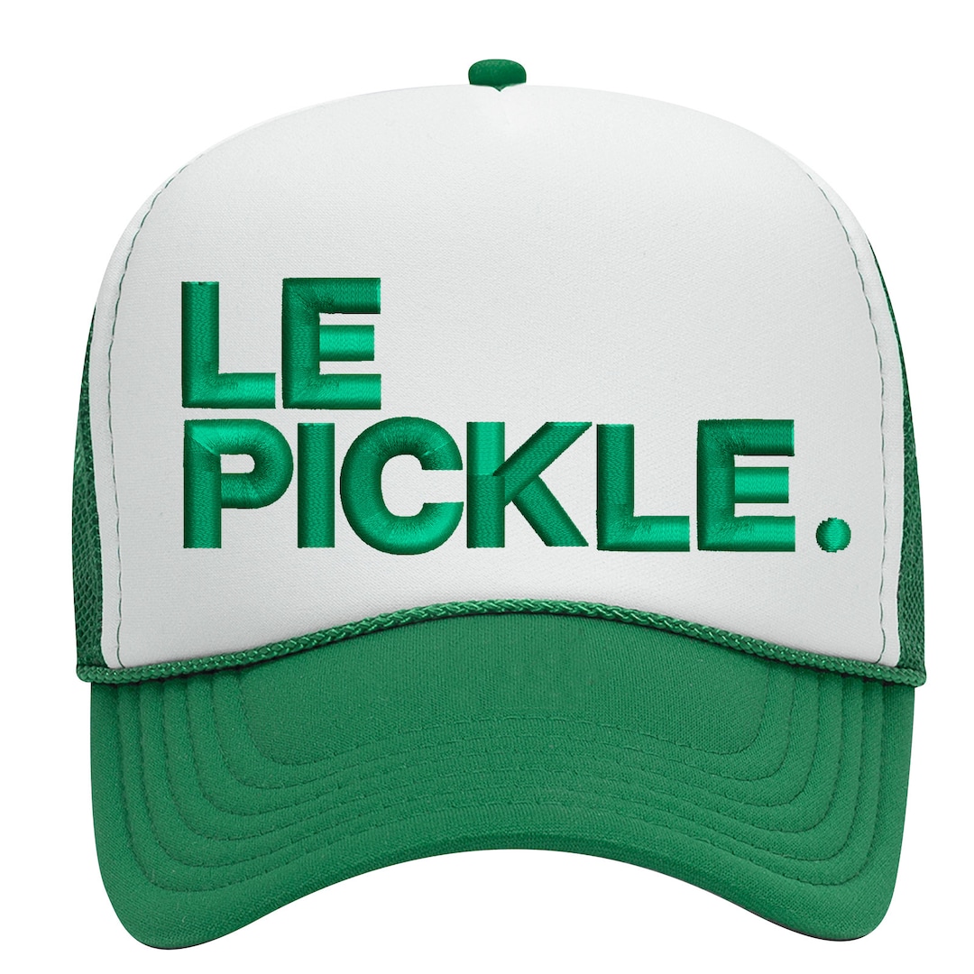 Embroidered Pickleball Hat, Pickleball Le Pickle Hat, 5 Panel Foam Hat