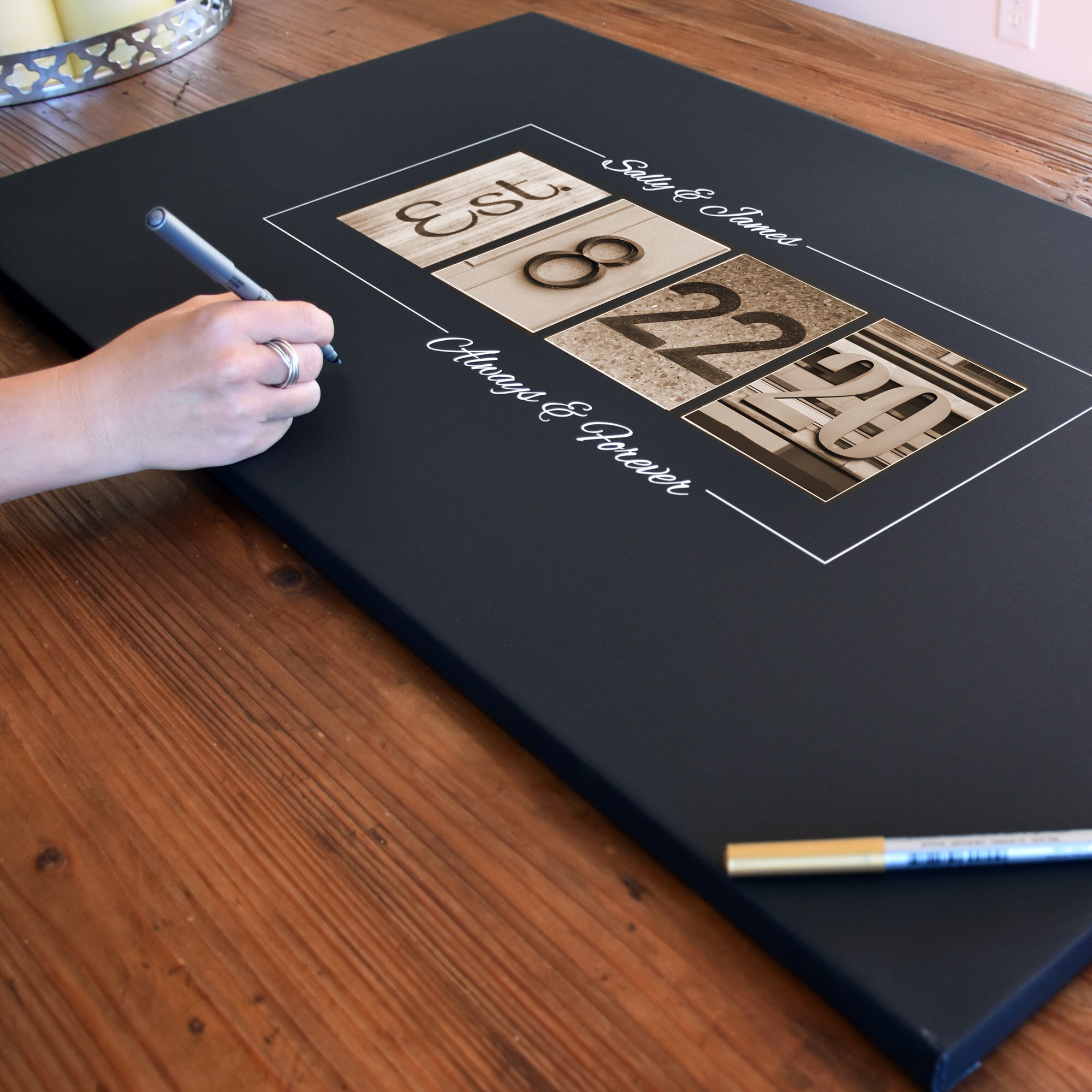 Wedding Guest Book Guest Book Alternative Unique Guest Book Etsy